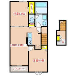 天テラスⅠの物件間取画像